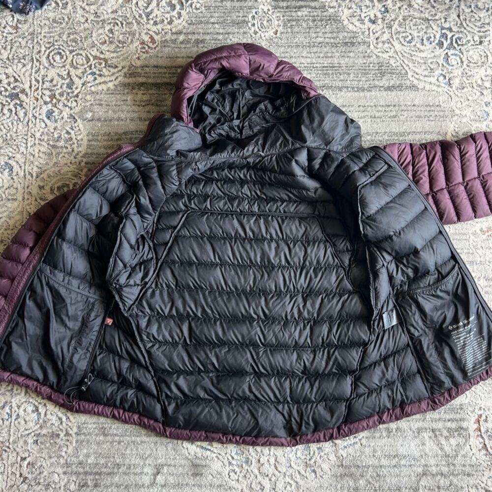 Black Diamond Cold Forge Insulated Down & Synthetic Hoodie Coat Size XL Purple - Picture 11 of 16